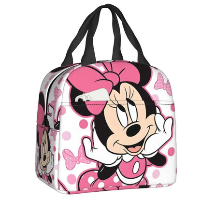 Custom Mickey Mouse Insulated Lunch Bag – Cartoon Thermal Cooler Lunch Box for Kids, Men & Women School Tote