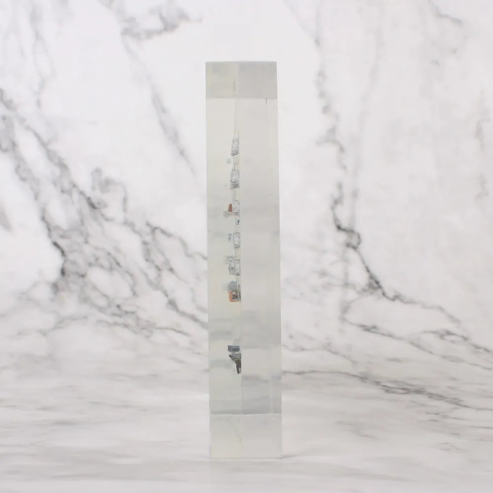 Acrylic Periodic Table for Kids: Real Element Samples Display & Letter Decoration