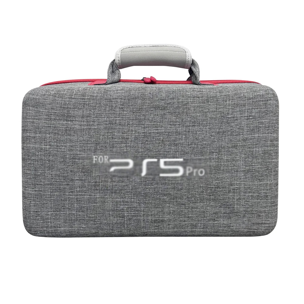 PS5 Pro Gaming Console Carrying Case - Large Capacity Organizer Bag with Shoulder Strap | Protective Storage Accessory