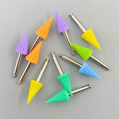 WELLCK Dental Silicone Grinding Heads – 12/10pcs Teeth Polisher for Low-Speed Dental Tools & Lab Use