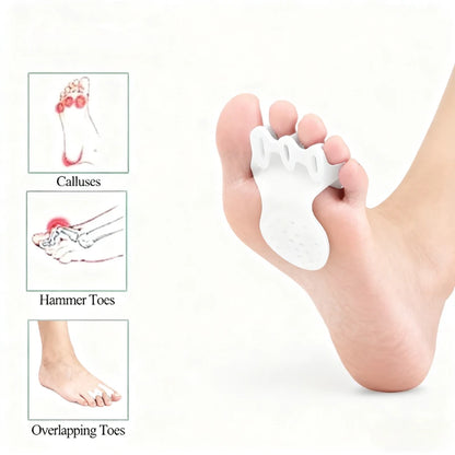 Gel Toe Separators & Ball of Foot Cushions - Soft Toe Spacers for Comfortable Foot Support