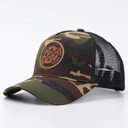 Unisex Cotton Mesh Trucker Hat - Multi Color Casual Summer Baseball Cap for Men & Women