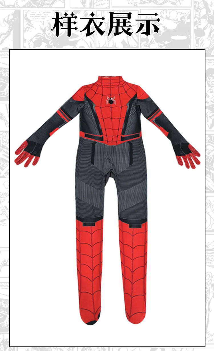 2025 Spiderman Cosplay Costume – Miles Morales Superhero Zentai Jumpsuit for Boys & Girls, Halloween & Carnival