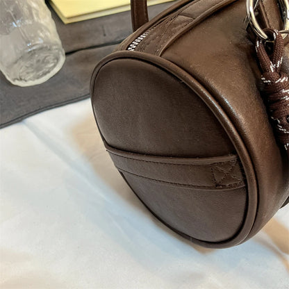 2024 Multifunctional Cylinder Shoulder Bag for Women – Luxury Crossbody Handbag with Pendant