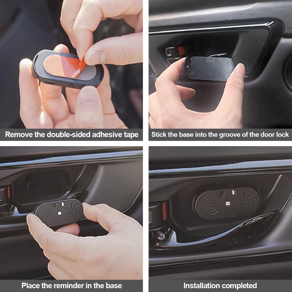 Smart Car Door Opening Sensor Alarm – High-Sensitivity Anti-Collision Safety Device with Voice Notification System