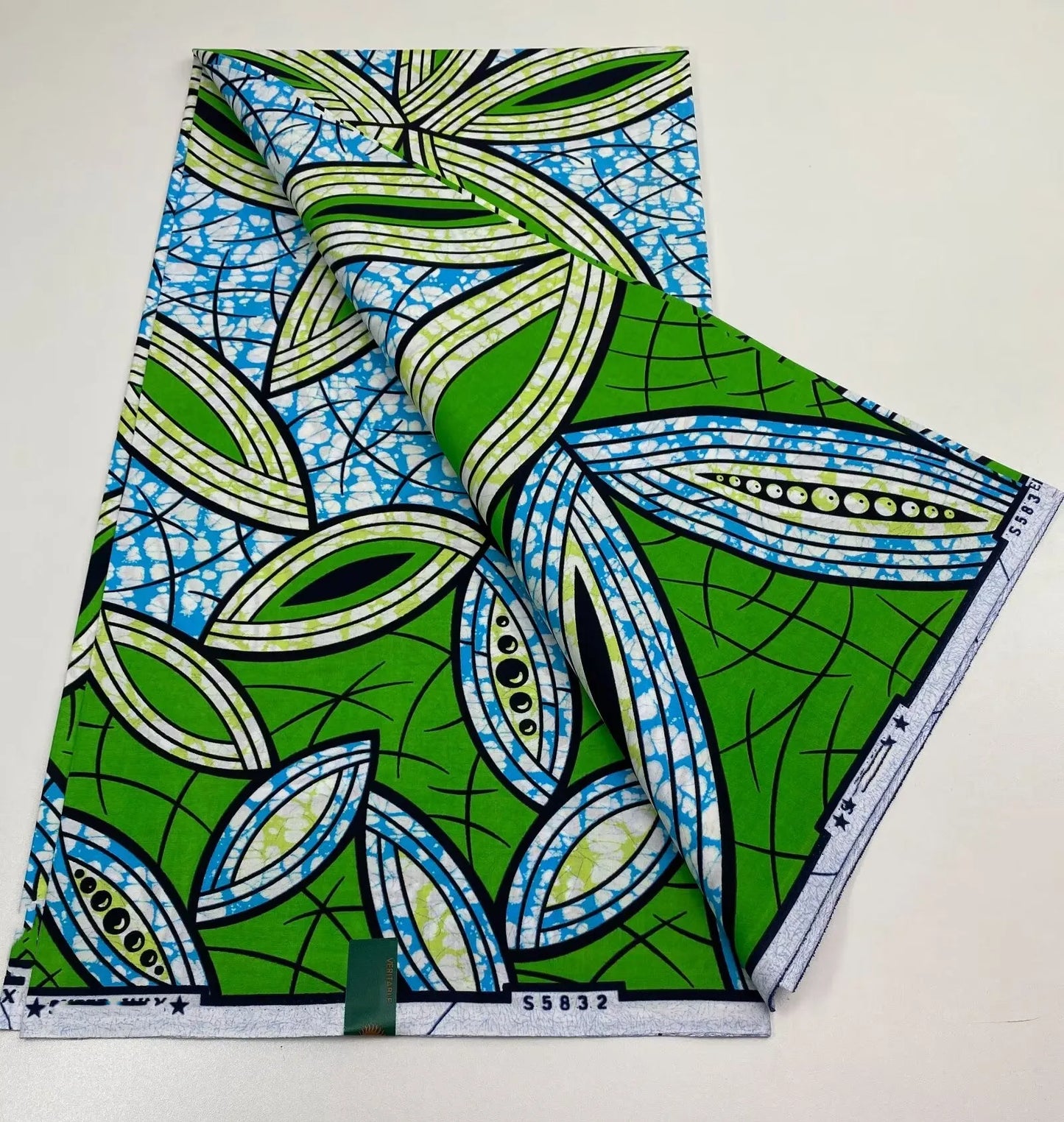 African Ankara Wax Print Fabric - 100% Cotton Soft Nigerian Real Wax Material for Women’s Party Dresses