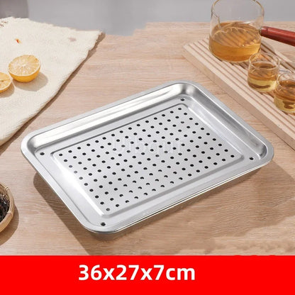 Stainless Steel Kung Fu Tea Tray with Drainage Drawer – Tea Ceremony Water Storage Board Table for Tea Room Tools