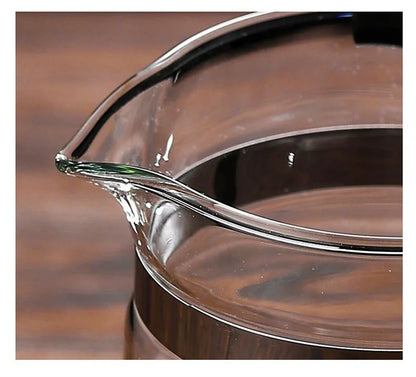 Heat-Resistant Glass Teapot with One-Click Filter – Tea & Coffee Pot, Tea Water Separation, Home Teaware Set