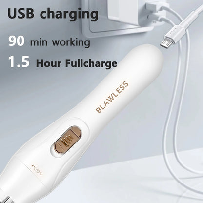 Electric Shaver for Women – Portable Painless Bikini, Facial & Body Trimmer for Underarms and Legs