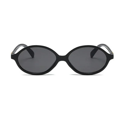 Women's Oval Sunglasses – Retro Small Frame UV400 Clear Lens Fashion Eyewear