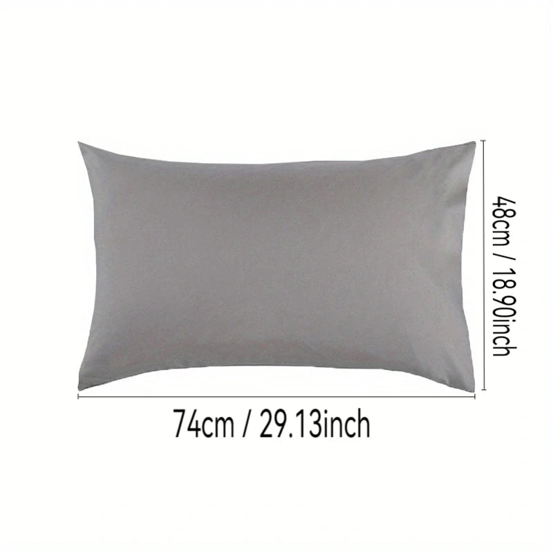 100% Cotton Brushed Color Block Pillowcases - Soft Cozy Wrinkle & Fade Resistant Envelope Closure