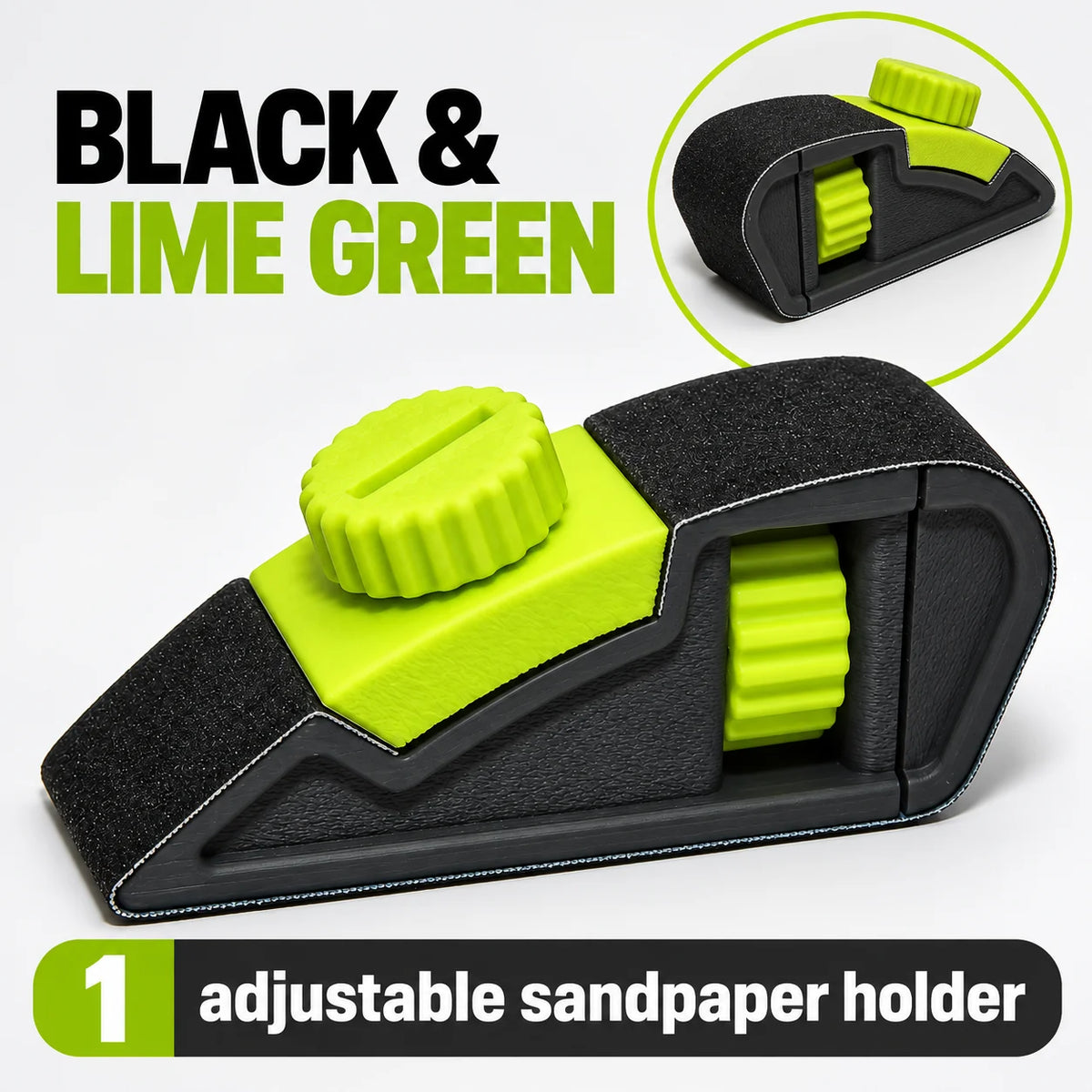 Adjustable Handheld Sandpaper Holder - Quick-Release Sanding & Polishing Tool for Woodworking and Model Making