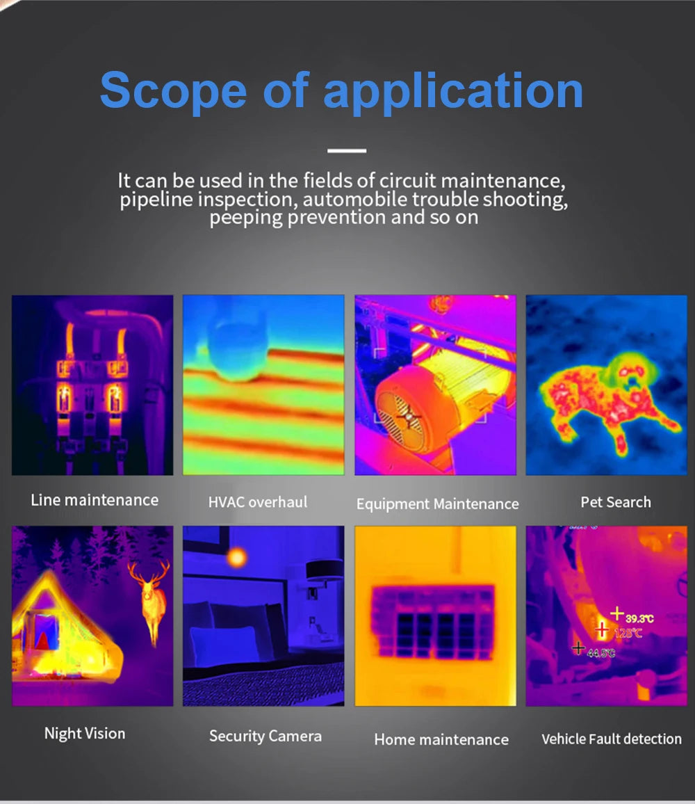 TOOLTOP T7 Android Thermal Imager – 256x192 Mobile Thermal Imaging Camera, Type-C, 25Hz for Solar Panel & Device Fault Detection