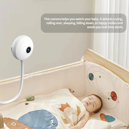 WESECUU Mini WiFi 2K Indoor Security Camera – Wireless Baby Monitor with USB Plug, IP Surveillance & AI Auto Tracking