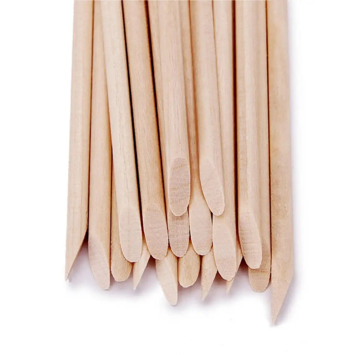 100/500PCS Nail Orange Wood Sticks - Double Head Cuticle Pusher & Remover for Manicure, Pedicure, and Rhinestone Picking