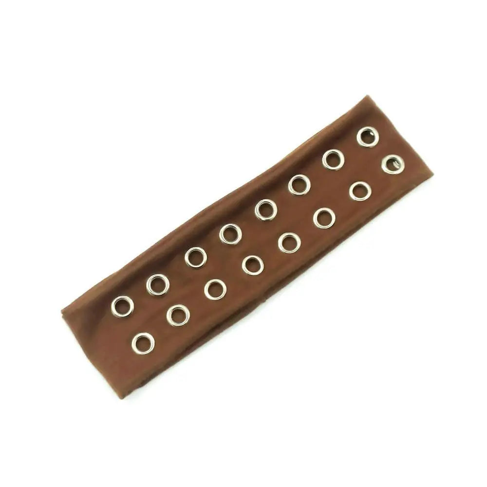 Harajuku Y2K Punk Girl Headband – Hollow Eyelet Cotton Elastic Steampunk & Gothic Style