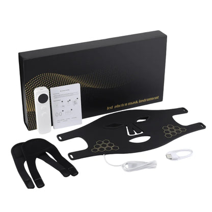 Red Light Therapy Mask - 460nm, 660nm, 850nm LED Beauty Device for Skin Rejuvenation, Anti-Aging & Wrinkle Repair