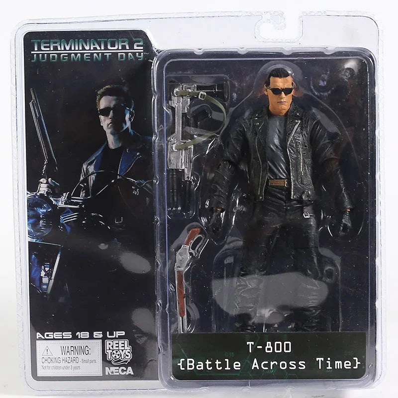 NECA Terminator 2 T-800 Arnold Schwarzenegger PVC Action Figure - 7" 18cm Collectible Model Toy