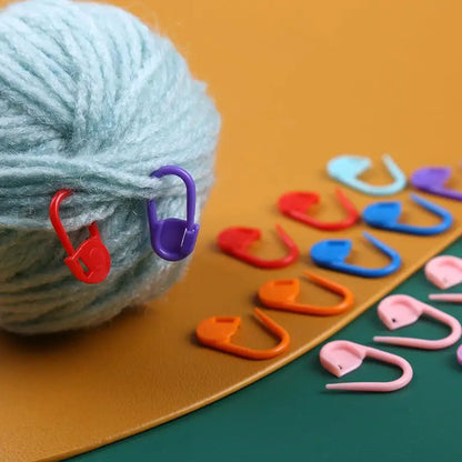 100-1000pcs Mixed Color Plastic Resin Stitch Markers – Small Clip Locking, Crochet, Knitting, and Sewing Tools