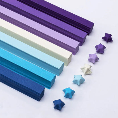 540pcs Double-Sided Origami Star Paper for Lucky Stars DIY Crafts & School Projects