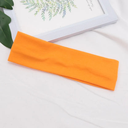 Elastic Cotton Hairband – Solid Fashion Headbands for Women & Men, Running, Yoga & Makeup Accessories