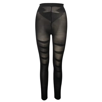 High Waist Shapewear Compression Leggings - Anti Cellulite Body Slimming Tummy Control Thigh Sculpting Pants