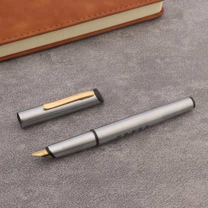 Classic Retro Metal Fountain Pen - Stainless Steel Writing Pen for Office, School & Gifts