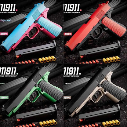 Toy Gun Bullets & Shells for Boys – Colt 1911 & USP Shell Ejecting Accessories for Shooting Games