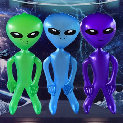 PVC Inflatable Alien Doll – Summer Beach & Pool Party Toy, Indoor/Outdoor Festival Decoration Prop