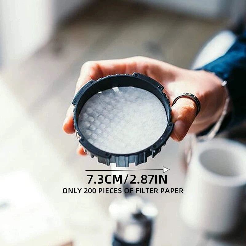 YRP Coffee Filter Paper Holder – 51mm/53.5mm/58.5mm/60mm/64mm Round Filter Paper Organizer Set (100pcs)