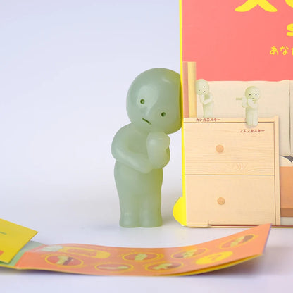 Smiski Living Room Series Luminous Blind Box – Mini Glow-in-the-Dark Doll Ornament for Home Décor & Surprise Gift
