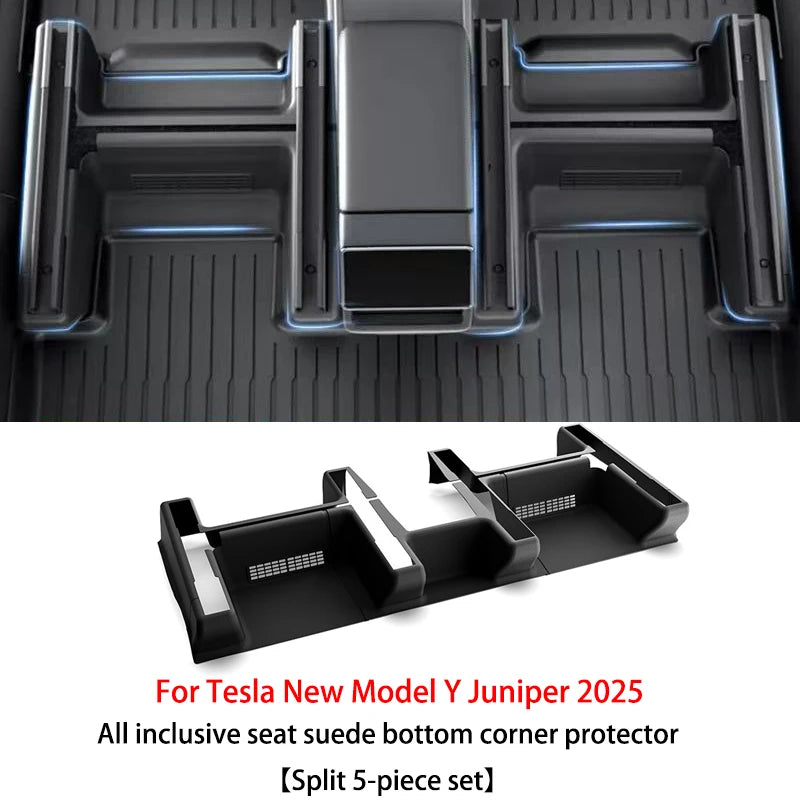 Tesla Model Y and YL Juniper 2025–2026 Door Sill Protectors – ABS Front and Rear Anti-Kick Threshold Guard Strips, Waterproof Pads