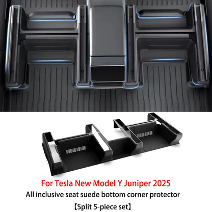 Tesla Model Y and YL Juniper 2025–2026 Door Sill Protectors – ABS Front and Rear Anti-Kick Threshold Guard Strips, Waterproof Pads