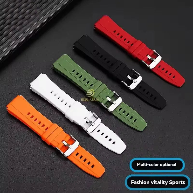 Rubber Silicone Watch Strap for Casio AE-1200, AE-1300, A158, A168W, F-91W & GW400 Series - Replacement Sport Watchband