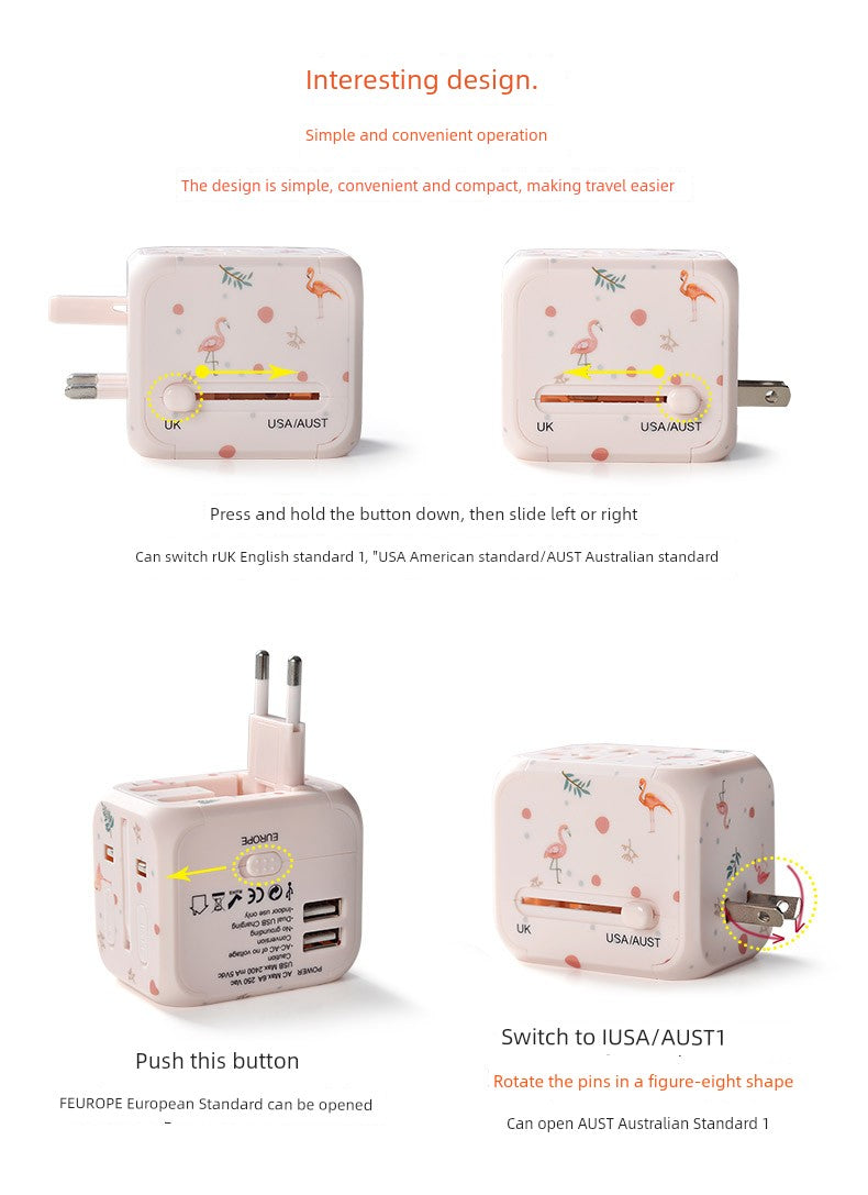Neutral Universal Travel Charger — Fast Charging Adapter for International Use
