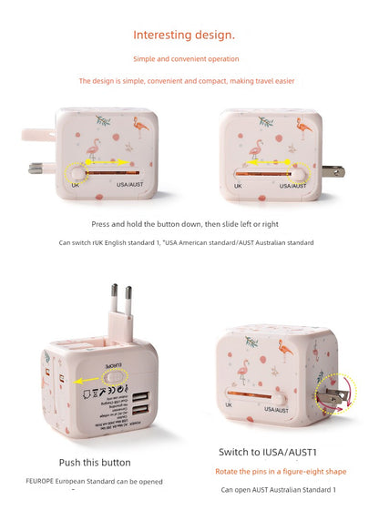 Neutral Universal Travel Charger — Fast Charging Adapter for International Use