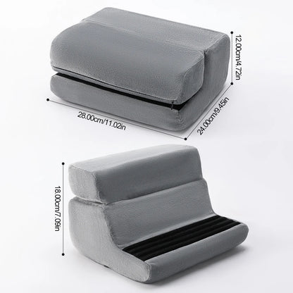 Multi-Functional Tablet Pillow Stand – Foldable 4-Angle Mobile & Tablet Holder for Comfortable Reading & Watching