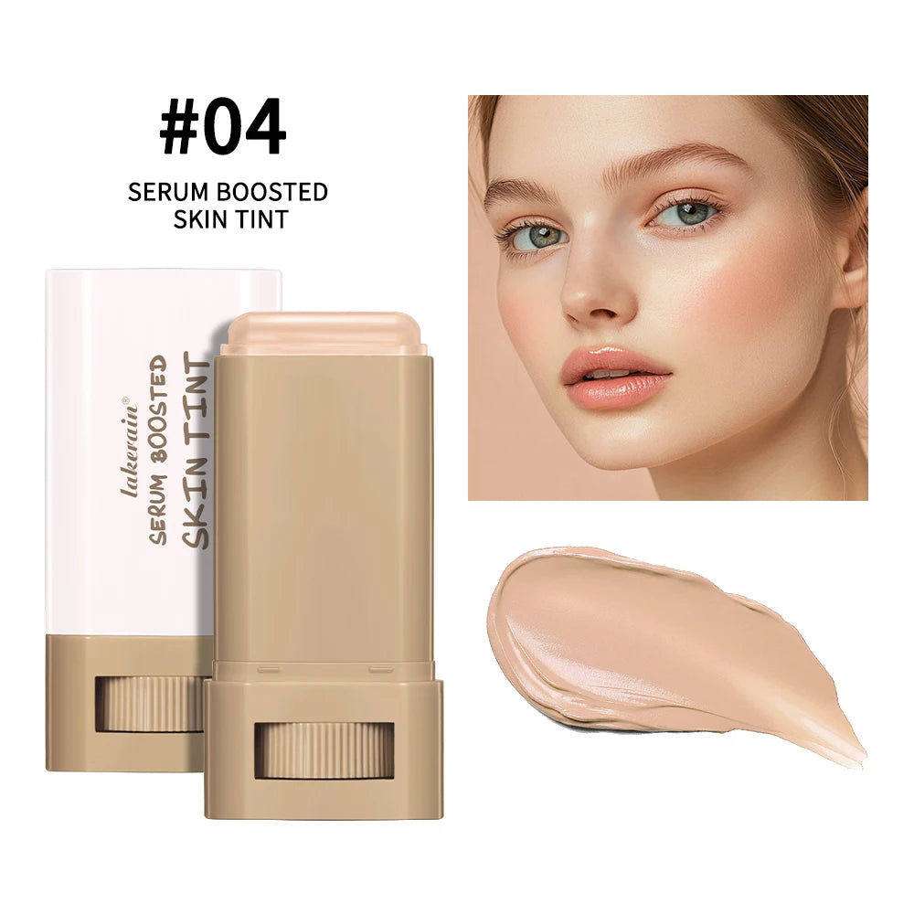 Stick Foundation Balm – Serum-Infused Skin Tint, High-Coverage & Smoothing, Travel-Friendly Bronzer