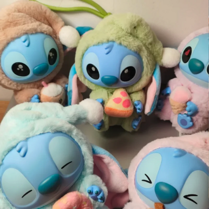 Genuine Stitch "Eat Something Before Sleep" Series Plush Blind Box – Kawaii Vinyl Toy Doll Pendant Surprise Gift for Girls