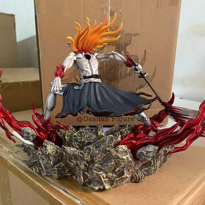 23cm Bleach Hollow Ichigo Action Figure — Saigo No Getsuga Tenshou Hollowfied Kurosaki Ichigo Collectible Statue Toy