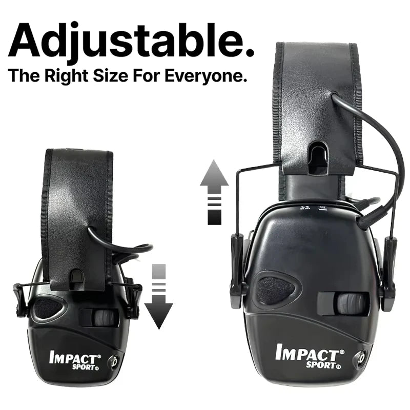 Earmuffs Active Noise-Reduction Headphones — Electronic Hearing Protection for Shooting & Hunting with Carry Case
