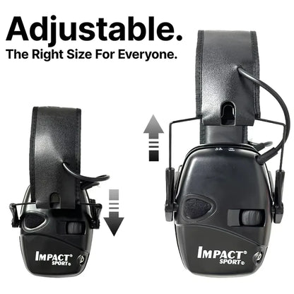 Earmuffs Active Noise-Reduction Headphones — Electronic Hearing Protection for Shooting & Hunting with Carry Case