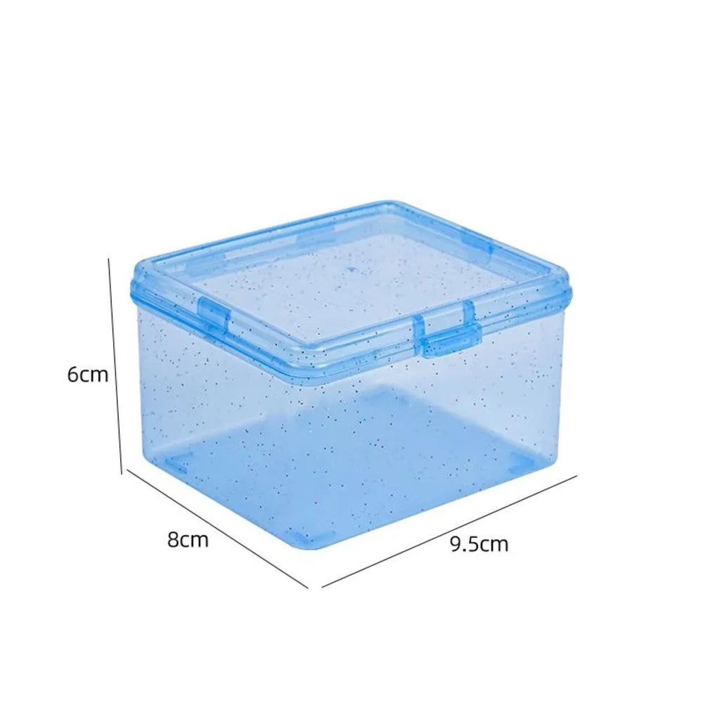 Kpop Photocard Storage Box – Transparent Acrylic Photo Card Organizer with Compartments Flip Case Protector