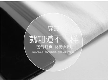2PCS Unisex 100% Cotton White T-Shirts – Casual Loose Fit Short Sleeve Breathable Tees for Men & Women