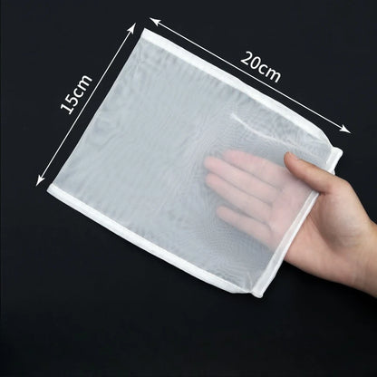 Reusable Kitchen Filter Mesh Bags — Food-Grade Soy Milk and Juice Strainer Bags for Home Brewing