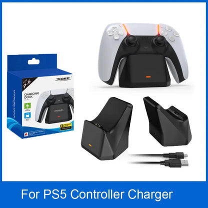 PS5 Controller Charging Dock - USB Single Charging Station for PlayStation 5 Gamepad