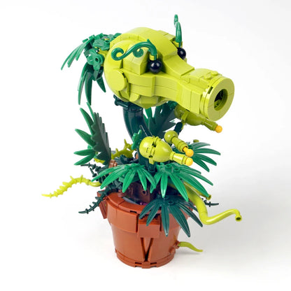 Creative Plants Wars Pea Shooter Building Blocks – Bonsai Plant Model Toy for Kids & Adults
