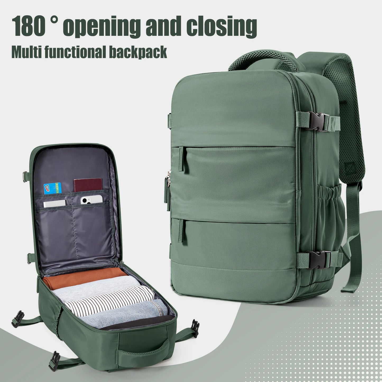 Ryanair Backpack 40x20x25 - Cabin Bag Travel Backpack for Men and Women, Hand Luggage & Laptop Mochila