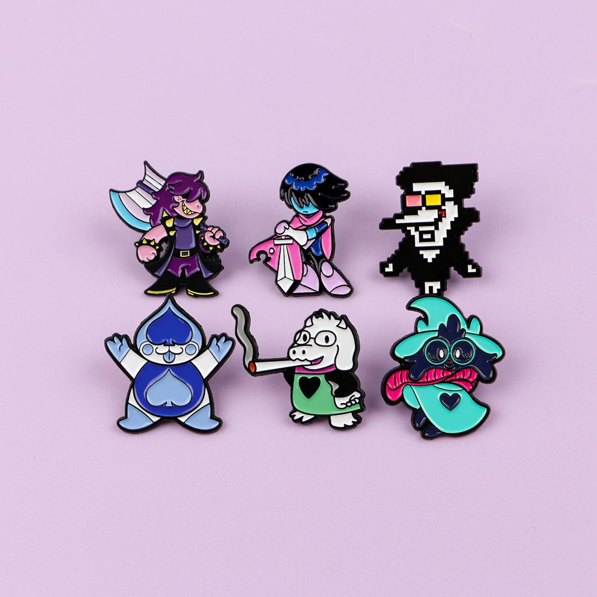 Cartoon Game Enamel Pins - Anime Pixel Brooch Lapel Badges for Backpacks & Clothing