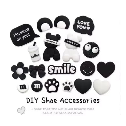 19PCS Little Bear PVC Shoe Charms – Animal Decorations for Clogs & Sandals, Party & Christmas Gifts